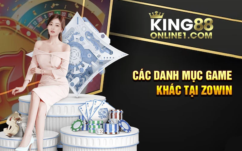 Các danh mục game tại Zowin